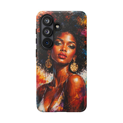 Afrocentric Art Phone Case — Bold Portrait Tough Case