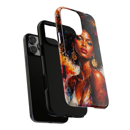 Afrocentric Art Phone Case — Bold Portrait Tough Case
