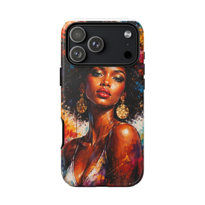 Afrocentric Art Phone Case — Bold Portrait Tough Case