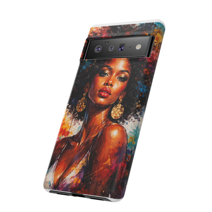 Afrocentric Art Phone Case — Bold Portrait Tough Case
