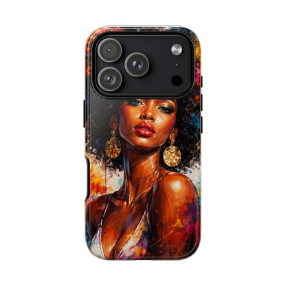 Afrocentric Art Phone Case — Bold Portrait Tough Case