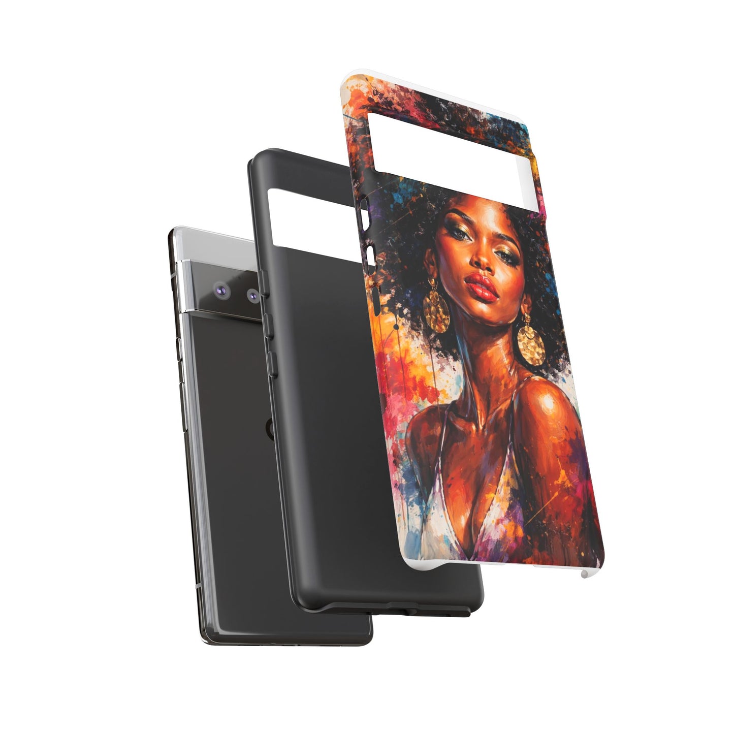 Afrocentric Art Phone Case — Bold Portrait Tough Case