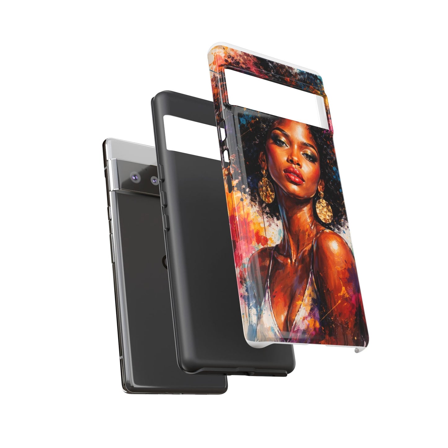 Afrocentric Art Phone Case — Bold Portrait Tough Case