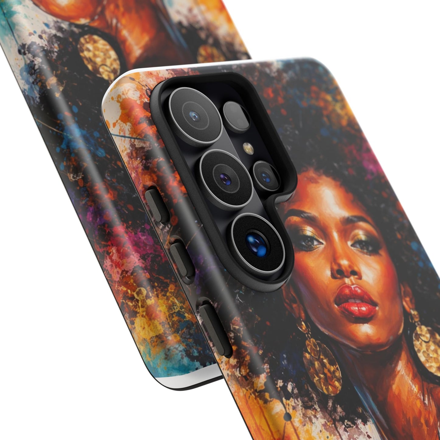 Afrocentric Art Phone Case — Bold Portrait Tough Case