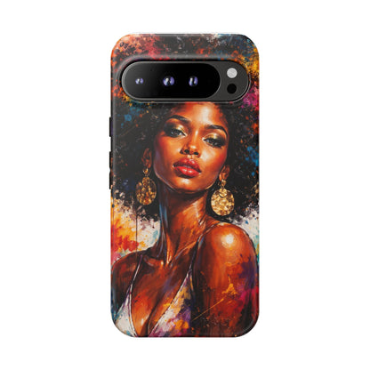 Afrocentric Art Phone Case — Bold Portrait Tough Case
