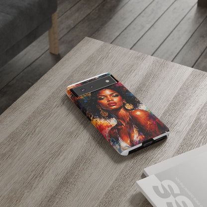 Afrocentric Art Phone Case — Bold Portrait Tough Case