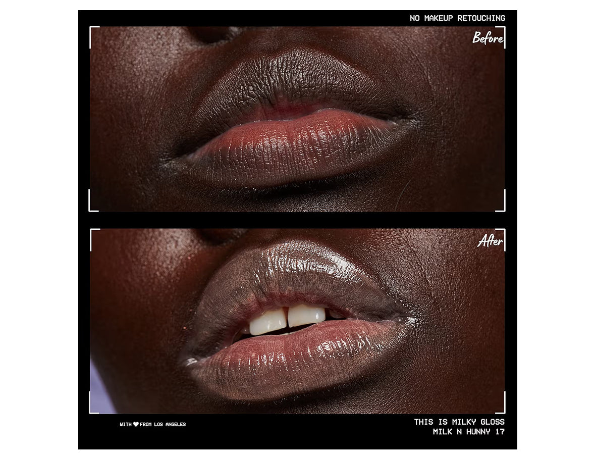 Milky Gloss Lip Gloss, 12 Hour Hydration - Cookies & Milk 0.13 OZ