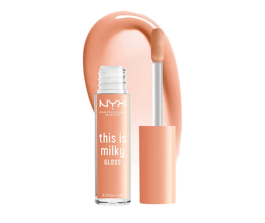 Milky Gloss Lip Gloss, 12 Hour Hydration - Cookies & Milk 0.13 OZ