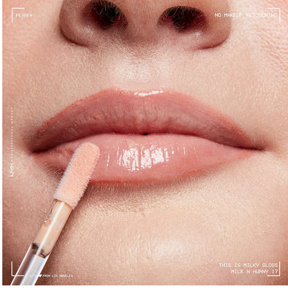 Milky Gloss Lip Gloss, 12 Hour Hydration - Cookies & Milk 0.13 OZ