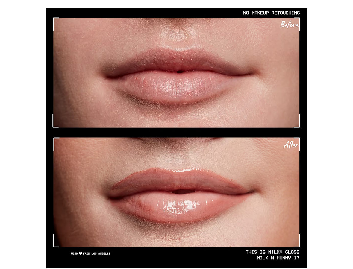 Milky Gloss Lip Gloss, 12 Hour Hydration - Cookies & Milk 0.13 OZ